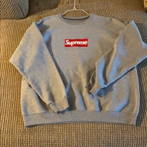 Faux Supreme Box logo sweatshirt